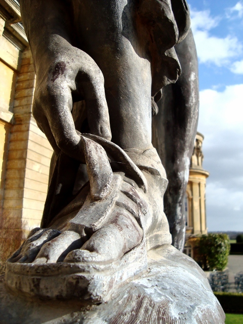 Blenheim Palace Statue's Foot